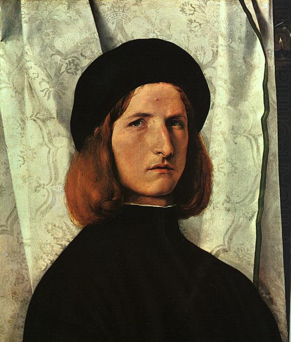 Lorenzo Lotto Portrait of a Young Man   cc china oil painting image